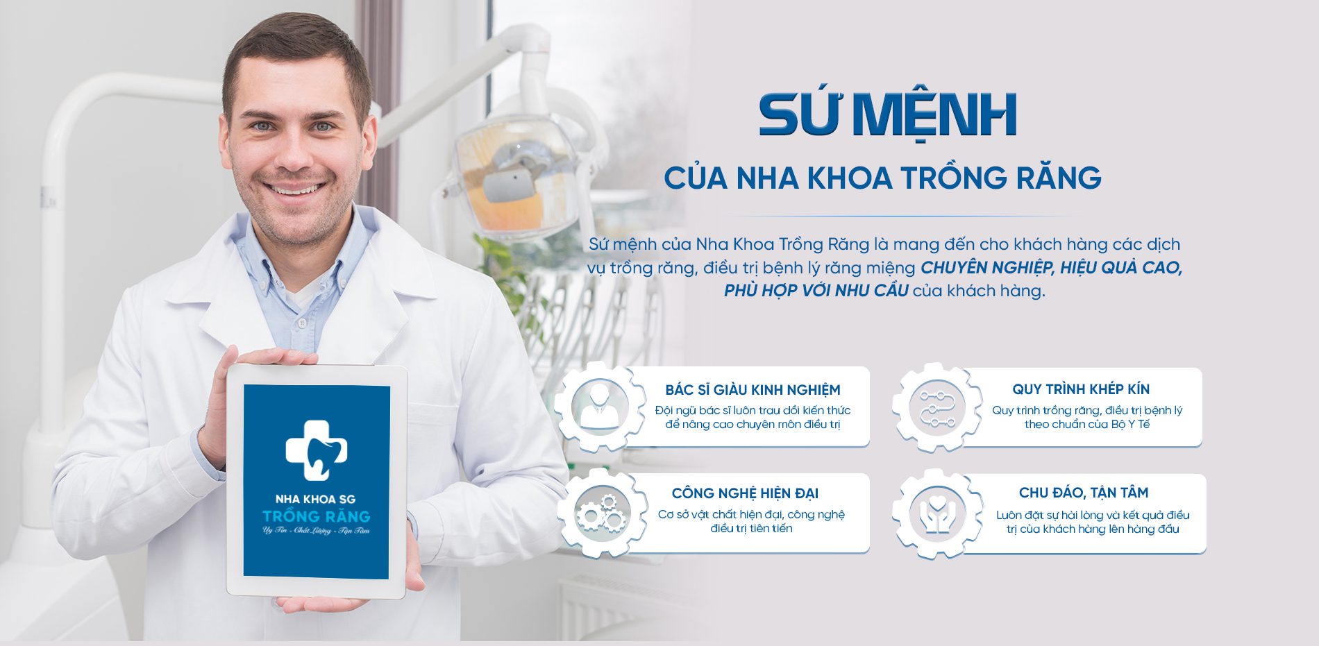 banner nha khoa trồng răng sg