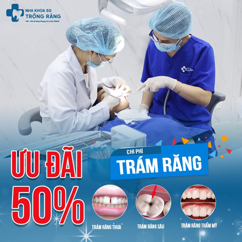 Tram Rang khuyen mai 50 chi phi giam gia Trám Răng khuyến mãi 50% chi phí giảm giá
