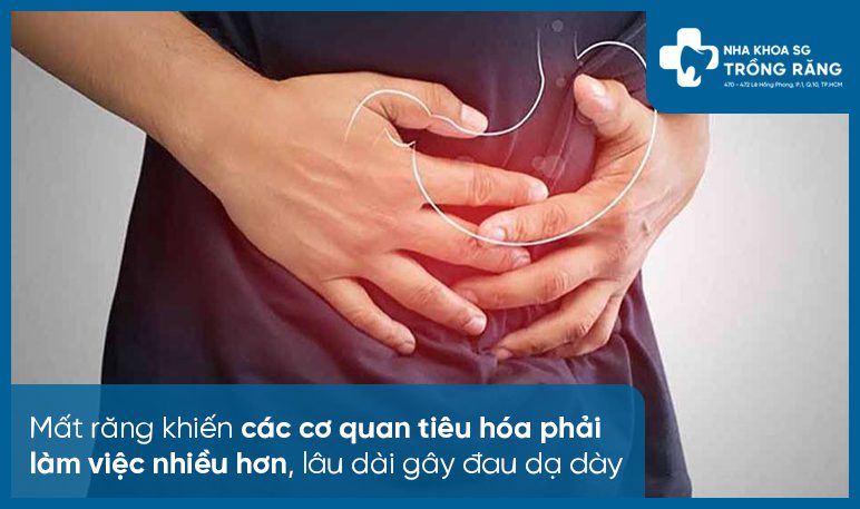 Mất răng ảnh hưởng đến dạ dày