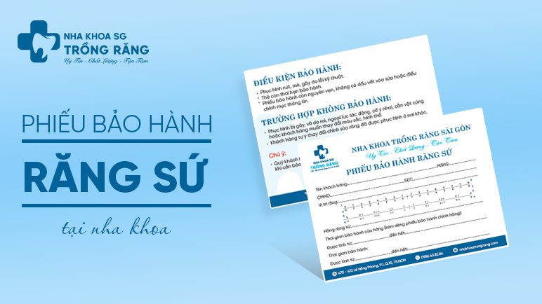 Phiếu bảo hành nha khoa trồng răng sài gòn Phiếu bảo hành nha khoa trồng răng sài gòn