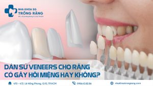 Dán răng sứ bị hôi miệng