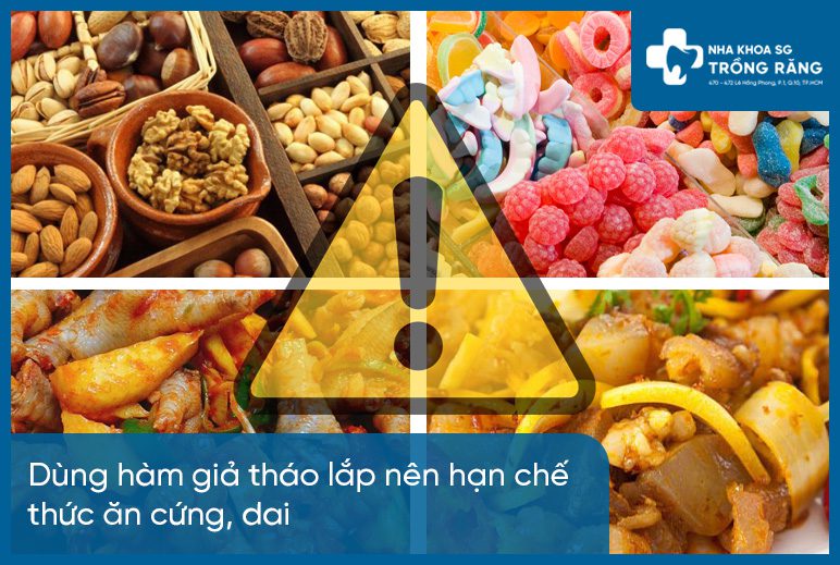 Lưu ý khi xài hàm răng giả tháo lắp ăn uống