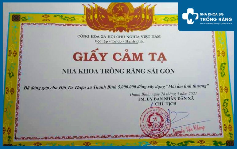 Thư cảm tạ mái ấm tình thương