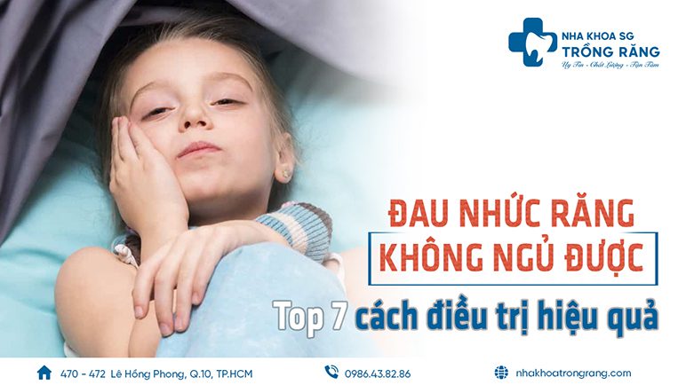đau răng không ngủ được là do đâu