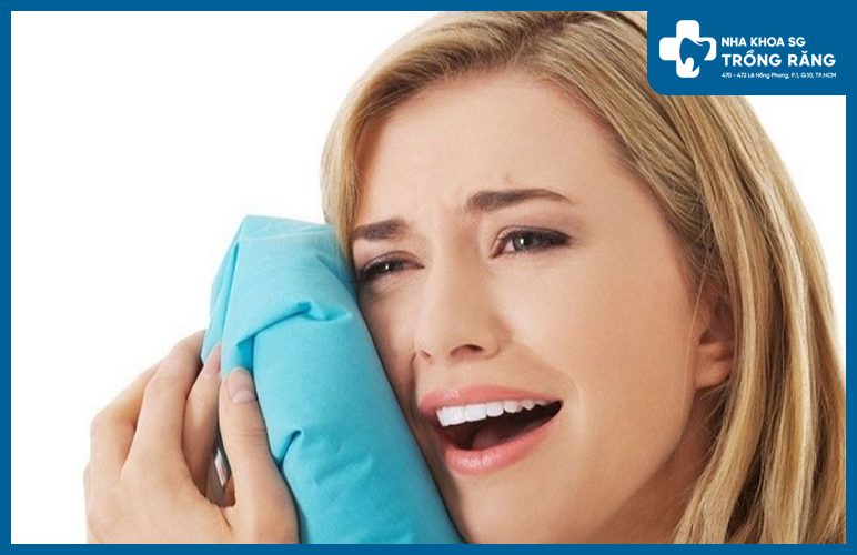 giảm đau răng bằng cách chườm đá