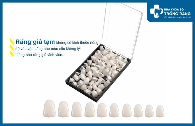 răng giả tạm thời