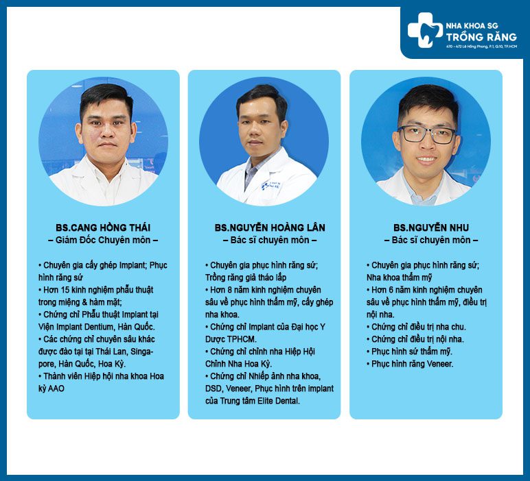 bác sĩ Răng Hàm Mặt giỏi TPHCM