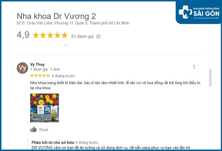 review nha khoa dr vương