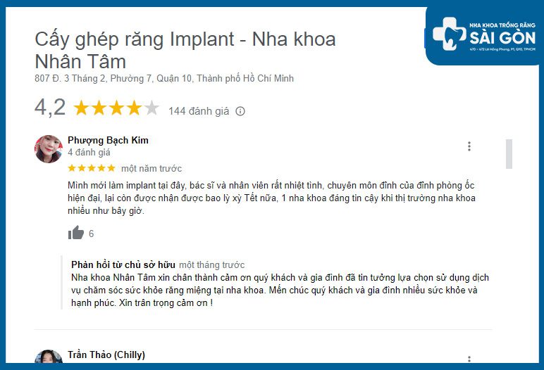 nha khoa nhân tâm có tốt không