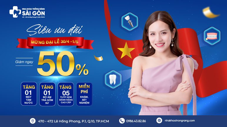 Giảm đến 50% với chương trình Siêu ưu đãi - Mừng đại lễ 30/4 - 1/5