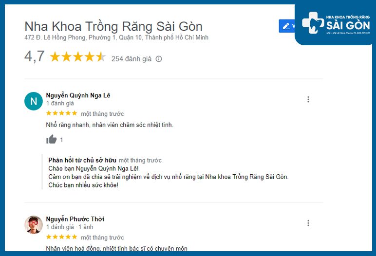 review nho rang review nha khoa nhổ răng uy tín