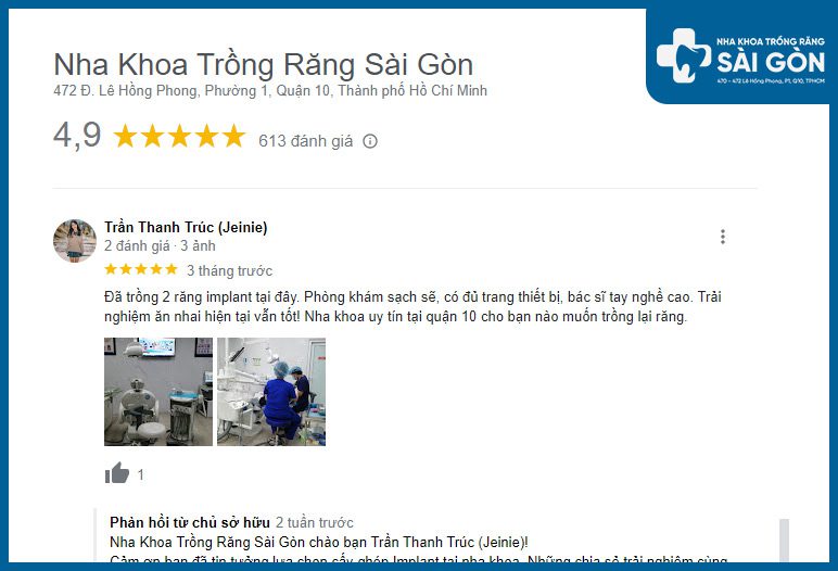 nha khoa trồng răng sài gòn có tốt không