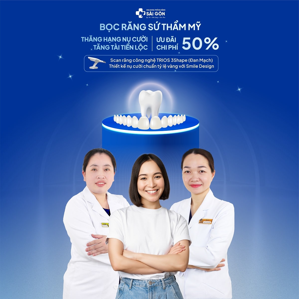 bọc răng sứ thẩm mỹ tại Nha Khoa Sài Gòn