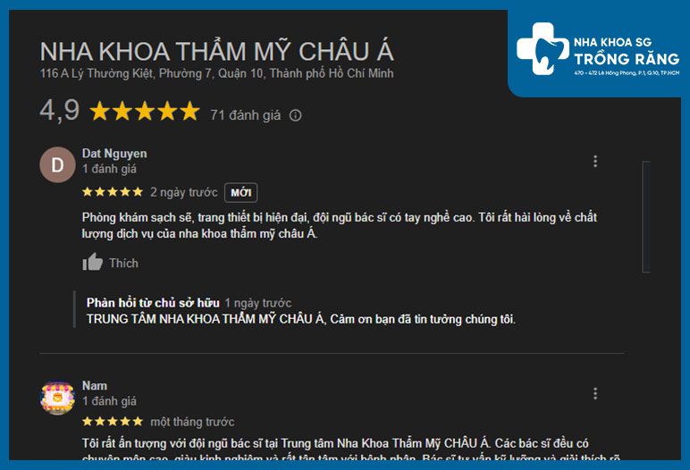 Nha Khoa Thẩm Mỹ Châu Á