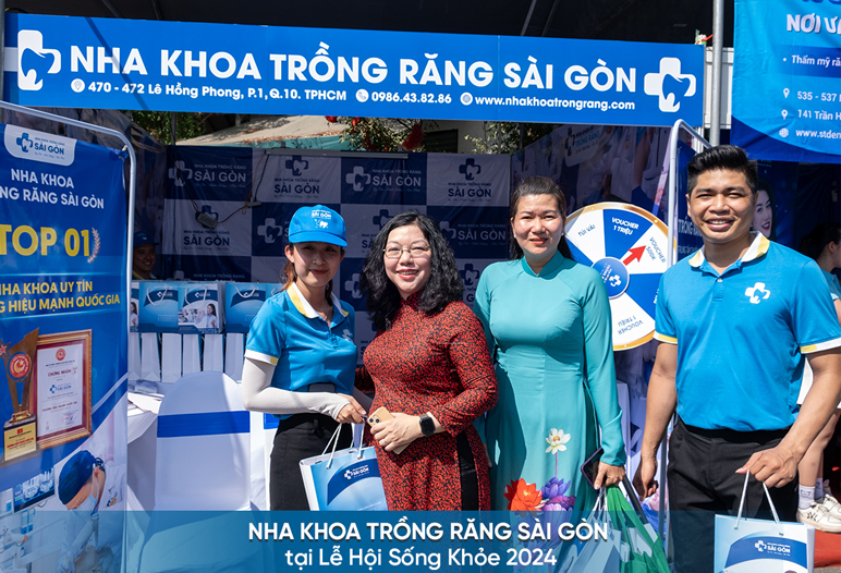 Nha Khoa Trồng Răng Sài Gòn đồng hành trong Lễ hội Sống khỏe 2024