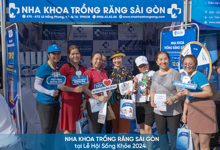 Lễ hội Sống khỏe 2024 | Nha khoa Trồng Răng Sài Gòn để lại ấn tượng đẹp trong lòng khách hàng