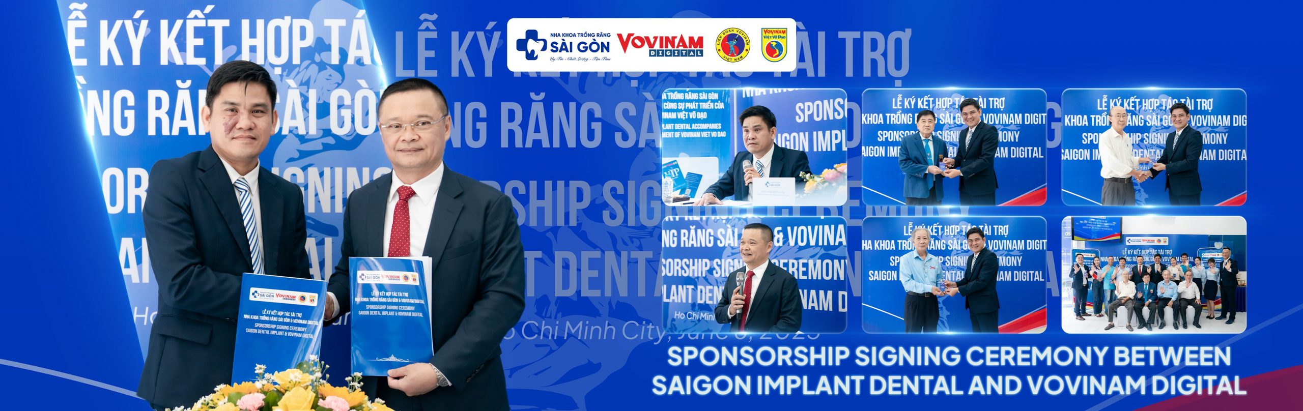 sponsorship signing ceremony between saigon implant dental and vovinam digital scaled