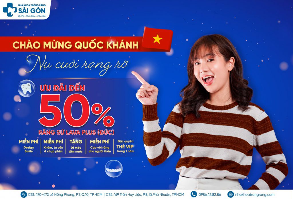 Ưu đãi bọc răng sứ 