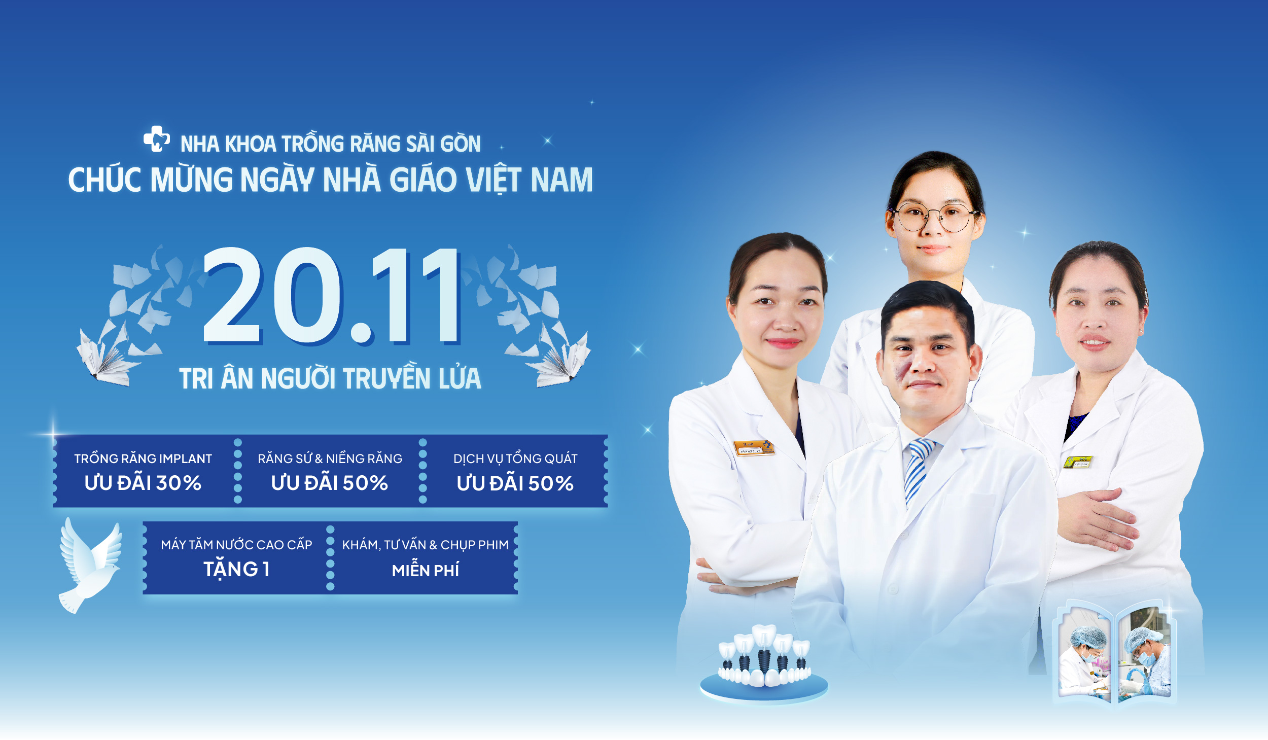 nha khoa trong rang sai gon tri an ngay nha giao viet nam 20 11 1200x700 1 Ưu Đãi 50% Tri Ân Nhân Ngày Nhà Giáo Việt Nam 20-11