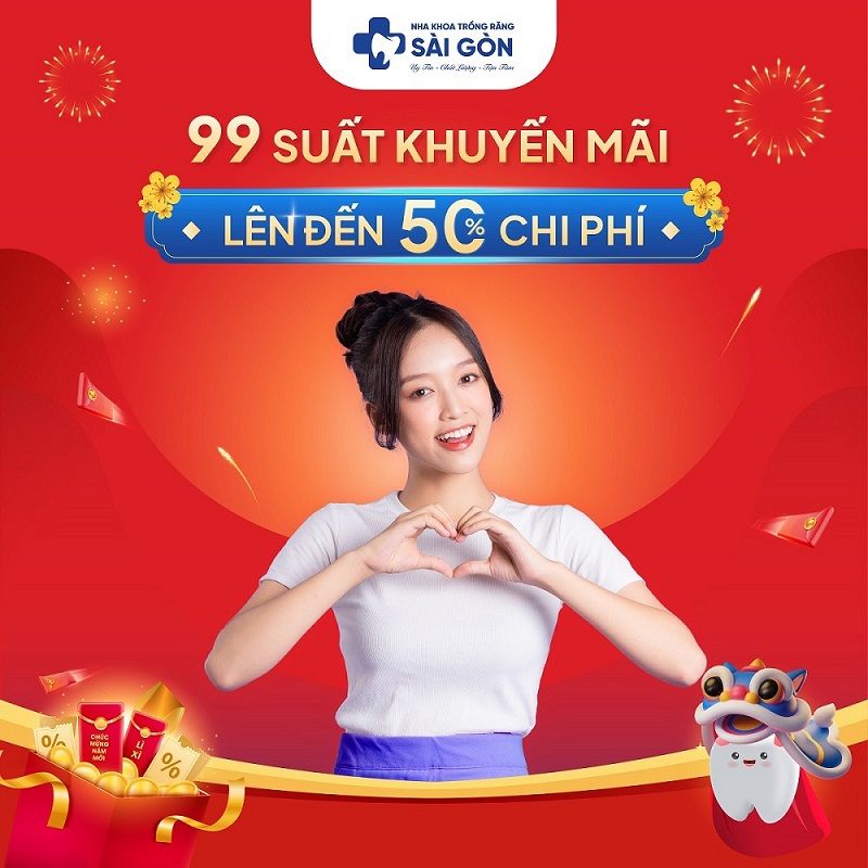 99 suat khuyen mai 50 chi phi 99 Suất Khuyến Mãi 50% Chi Phí Nha Khoa Trồng Răng Sài Gòn