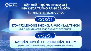 Nha Khoa Trồng Răng Sài Gòn thay đổi thông tin địa chỉ theo Nghị quyết Chính phủ