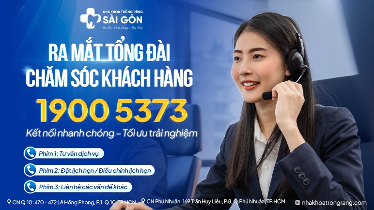 Tổng đài Nha Khoa Trồng Răng Sài Gòn 19005373