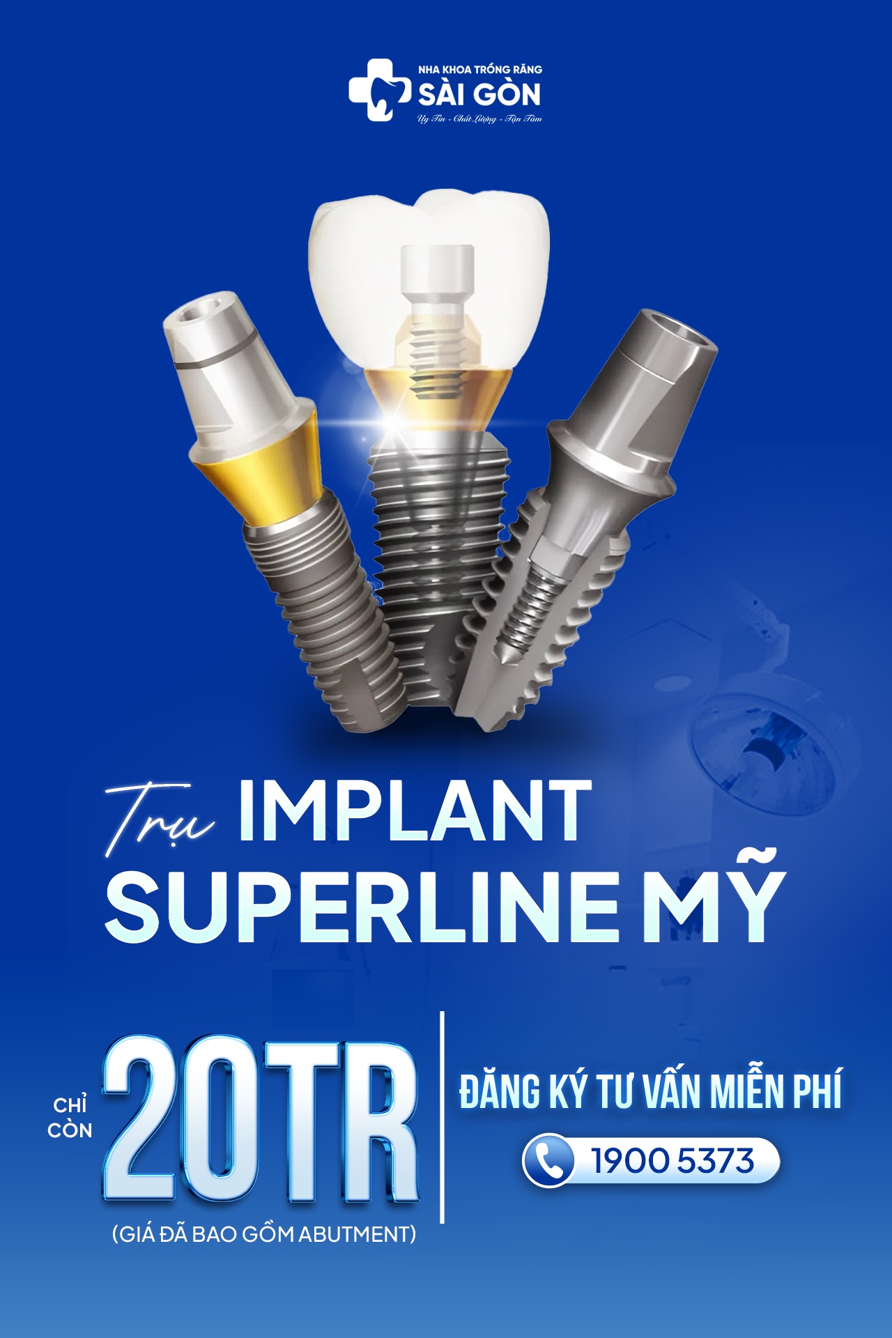 Trụ implant Superline thương hiệu đến từ Mỹ