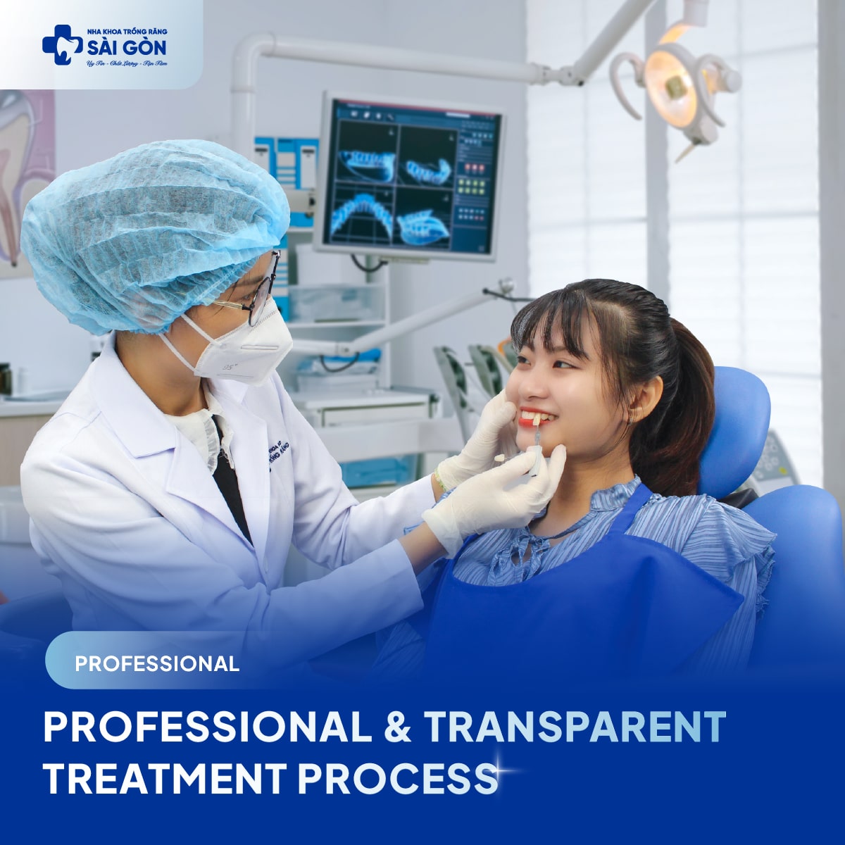 Professional and transparent treatment process 1 Professional and transparent treatment process