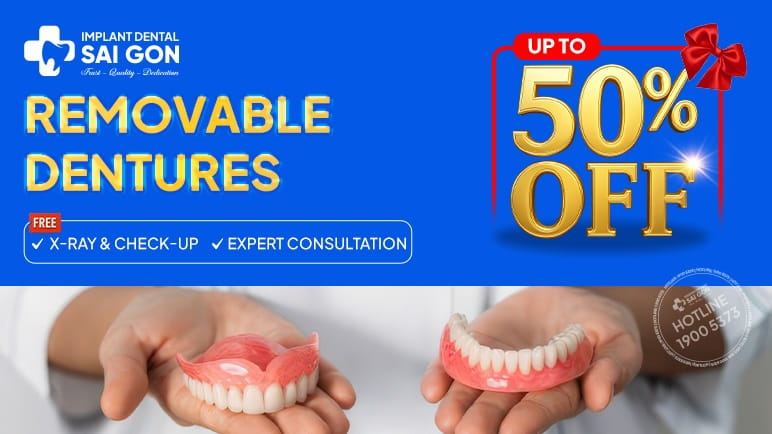 Removable dentures free X-ray and check-up, free expert consultation